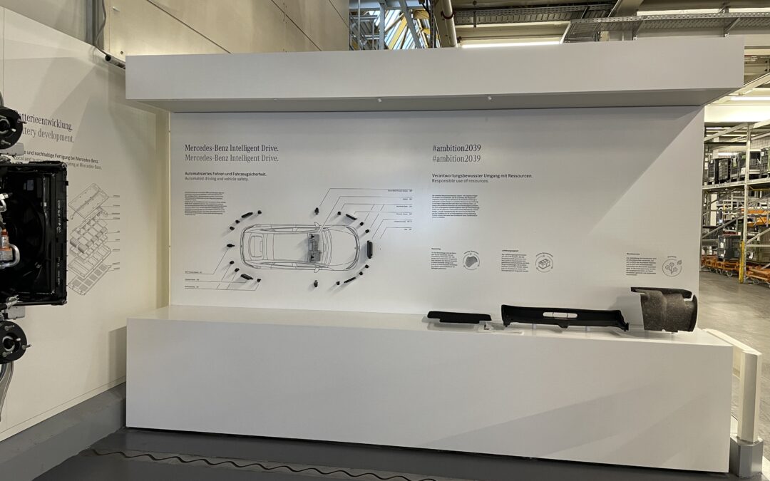 Wandabwicklung mit Folienschriftzügen